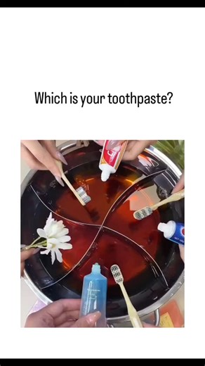 world 🌎🌍🌍 on Instagram: "The X post features a 34-second video by Indonesian influencer @gustiayutp comparing four toothpastes—Colgate, Pepsodent, Close-Up, and premium Dentiste—in a divided pan of red liquid simulating stains on model teeth, demonstrating Dentiste's superior cleaning by fully whitening its section while others leave residue. This format mirrors viral marketing trends for niche brands like Korean Busaurus, where staged tests exaggerate differences; Dentiste's high RDA value o