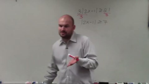 Isolating the ABS sign to solve and graph an absolute value inequality