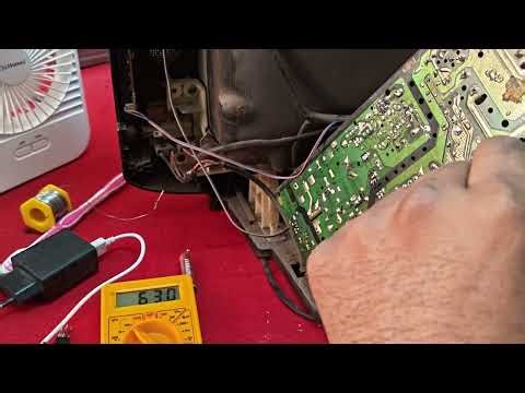 Sansui slim CRT TV।। Red light आकर चली जाती हैं।