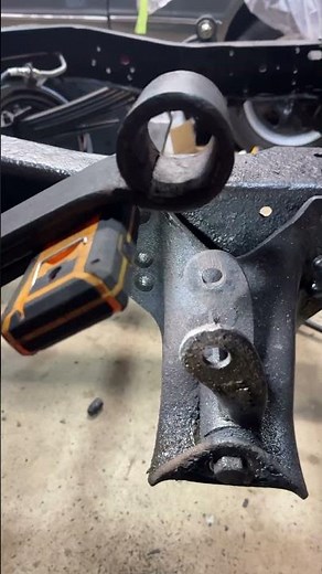 Replacing leaf spring bushings. #c10 #squarebody