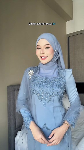Quick and Easy Shawl Tutorial for Lebaran 🌙✨