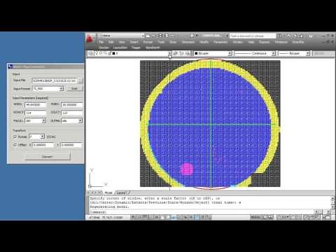 TI Wafer Map into AutoCAD Layout