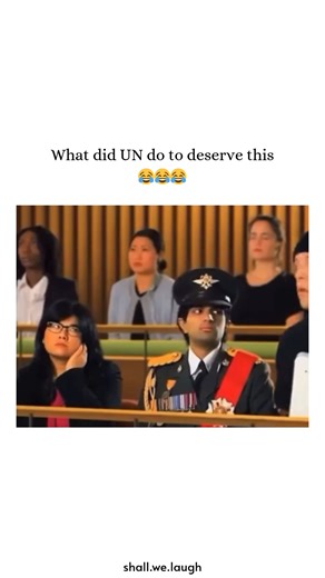 Shall we laugh? on Instagram: "This video presents a biting 1-minute satirical commercial for a fictional "United Nations Home Security" system. The parody depicts a home invasion where, instead of intervening, a team of blue-bereted "unarmed observers" simply takes notes on the burglar's actions while a Security Council debates the appropriate response. The narrator hilariously explains that if "economic sanctions" and "strongly worded condemnations" fail to stop the crime, they will be forced 