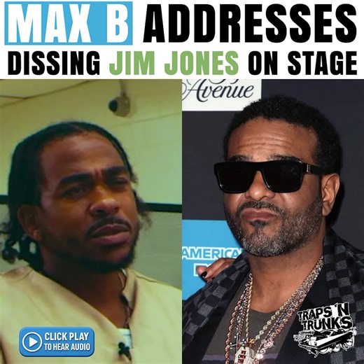 Max B clears the air after the internet went into a frenzy 👀🔥 He says the moment on stage wasn’t a diss at Jim Jones at all, blaming the DJ for playing the record and explaining he was just improvising for the crowd. Max takes full accountability, offers a sincere public apology, and makes it clear he’s on peace, family, and getting money right now — not old beef. “We all got wives and kids… that was a different time.” Do y’all believe the apology and think it’s finally time to let this go? 🤝
