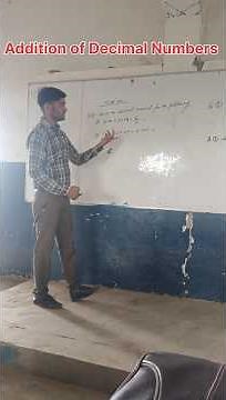 Addition of Decimal Numbers decimal numbers, #education #maths