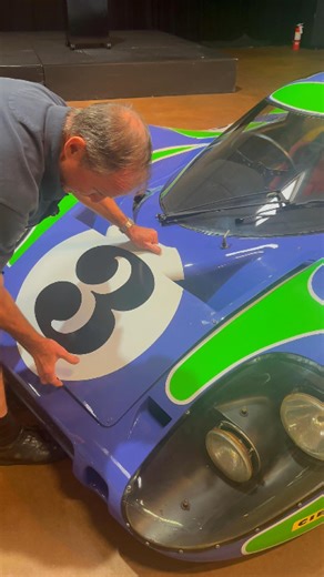 The Porsche 917 at the Simeone Museum is as dangerous as it is fast. With only fiberglass and thin aluminum tubing in front of the driver’s feet, even the smallest crash at racing speed could be catastrophic. #917day #Porsche917 | Simeone Foundation Automotive Museum