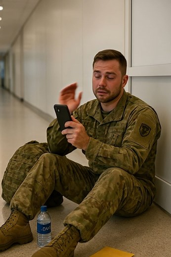 😯😥Soñaba con conseguir solo un día libre del servicio para llegar al nacimiento de su hijo, pero terminó siendo prisionero de un vuelo que se retrasaba sin fin. Y justo en el momento en que cayó sobre el suelo frío, perdiendo la última esperanza, ocurrió algo absolutamente increíble — algo que cambió por completo su día. Ben deambulaba nervioso por los pasillos del aeropuerto, levantando la mirada una y otra vez hacia la pantalla con la esperanza de ver las palabras tan deseadas — «Embarque in