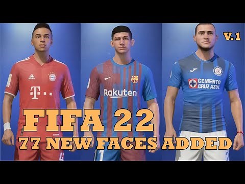 FIFA 22 FACES UPDATE CARRER MODE, BARCELONA FACES, REAL MADRID FACES [FACEPACK V.1]