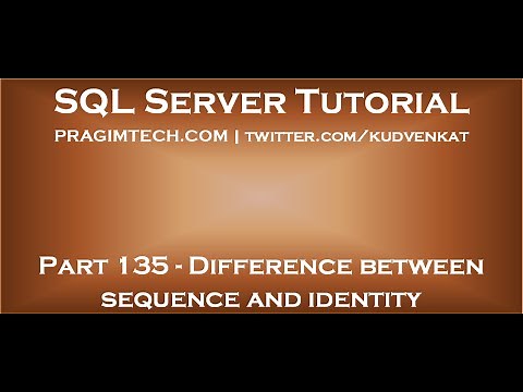 Difference between sequence and identity in SQL Server