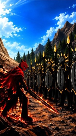 🔥 Wrathnar vs 20 Speartons 😂 — FUNNIEST BATTLE EVER! #shorts #stickwarlegacy