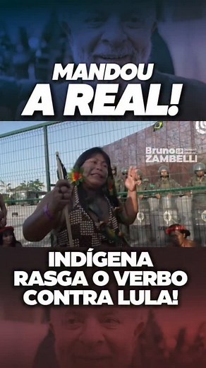 110K views · 50K reactions | Cadê os artistas? Estranho… não vi nenhum correr para defender os indígenas agora. Se fosse Bolsonaro, já estaria cheio de globais dando sermão nas redes, vídeos emocionados. A Globo faria plantão de 12 horas, Jornal Nacional, Fantástico, todo mundo mobilizado. Mas como o caso envolve o Lula… silêncio absoluto. | Bruno Zambelli | Facebook