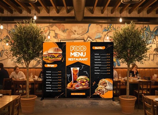 Custom Restaurant Backdrop Banner, Personalized Event Photo Booth