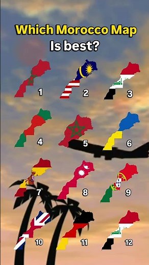 Which is the best Map of Morocco🇲🇦? #world #morocco #map #geography #flag #country #comment #memes