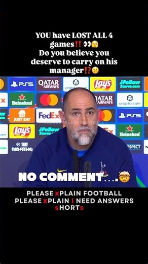 🚨”YOU LOST ALL 4 GAMES as MANAGER‼️ 👀 Do you BELIEVE you DESERVE to carry on as MANAGER”⁉️🤨