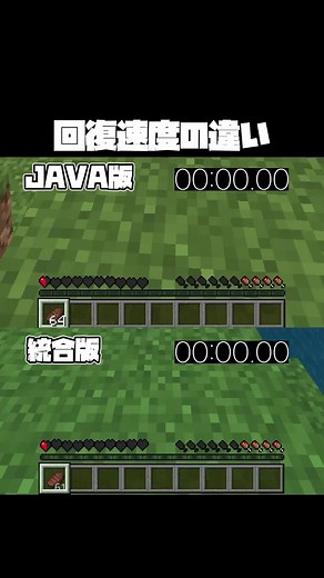 マイクラの回復速度の違いを徹底解説