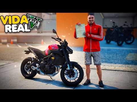 GTA V - VIDA REAL | CONSEGUI COMPRAR MINHA NOVA MOTO, MT09 2017. #159