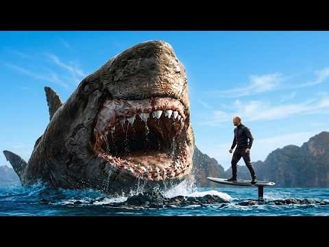 Giant prehistoric sharks suddenly appear at the beach and attack humans | Movie Recap