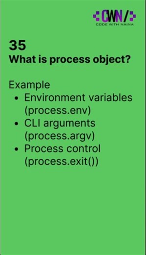 What is process object?