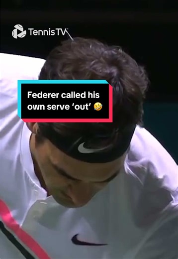 Federer Calls His Own Serve 'Out' in Hilarious Moment