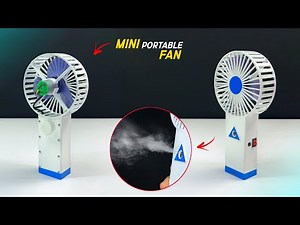 Mini Hand Cooler || How To Make Mini Portable Fan Using PVC Pipe || Rechargeable - Mist Maker