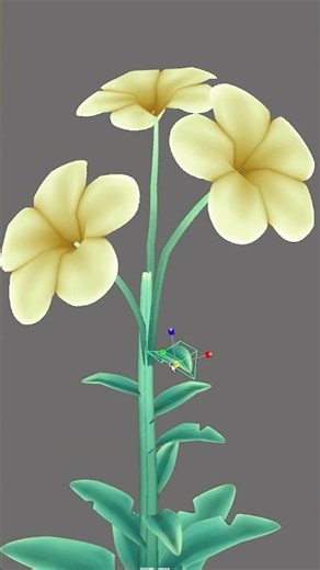 Stylized 3D Flower🌼#3d #3dmodeling #stylized