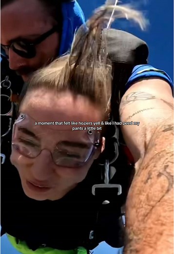 I did infact pee a little bit #hoziersyell #skydiving