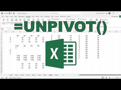 How to use excels new formulas to make an unpivot formula | LAMBDA