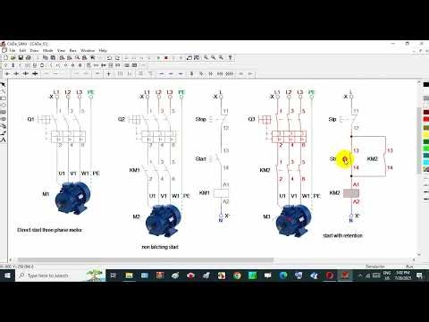 CADe SIMU Motor three phase start- stop
