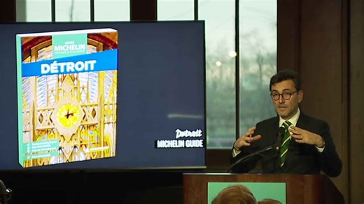 Phillippe Orain from Michelin speaks on Michelin Detroit Travel Guide
