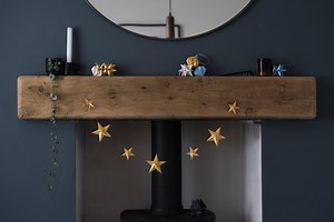 Origami Star Garland, Christmas Decoration, Hanging Paper Stars, Nordic Christmas, Alternative Wedding, Scandi Style Nursery Bunting - Etsy