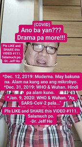 4.8K views · 166 reactions | THIS IS THE FULL & UNCUT VIDEO #111. PLS VIEW, LIKE AND SHARE THIS FULL AND UNCUT VIDEO #111. Salamuch po. -Dr. Jeff Ho #DrJeffHo #healthtips #medicalconsultation #SYB or Share Your Blessings po #ESSeNSE #doctorsfee #compassion #SPMC #JRRMMC #magtipid #CDCM #DMSF #UIC #SMAD #Diyos #resibo #Je40 #COVID #pandemia #COVIDvaccine #COVIDvirus | Dr. Jeff Ho Medical Clinic | Facebook