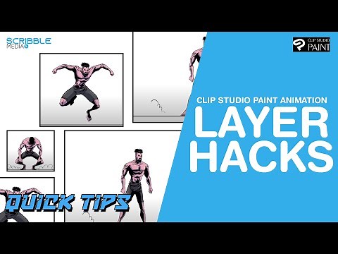 How to Setup Animated Layers in Clip Studio Paint | The Scribble Media Quick Tips