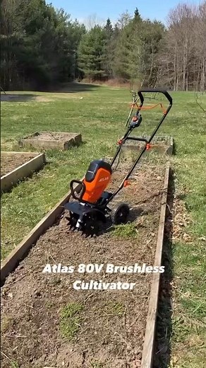 The Atlas 80V Brushless Cultivator is quieter AND easier to operate than gas. #HarborFreight