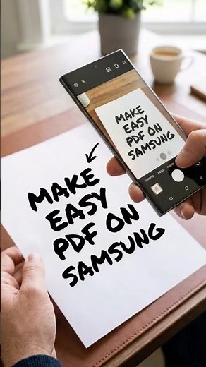 Make PDF files on Samsung #fyp #android #school