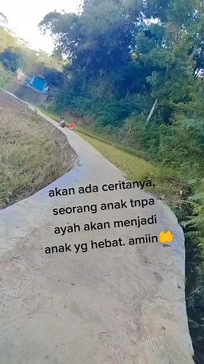Playful Child Running in Serene Rural Landscape