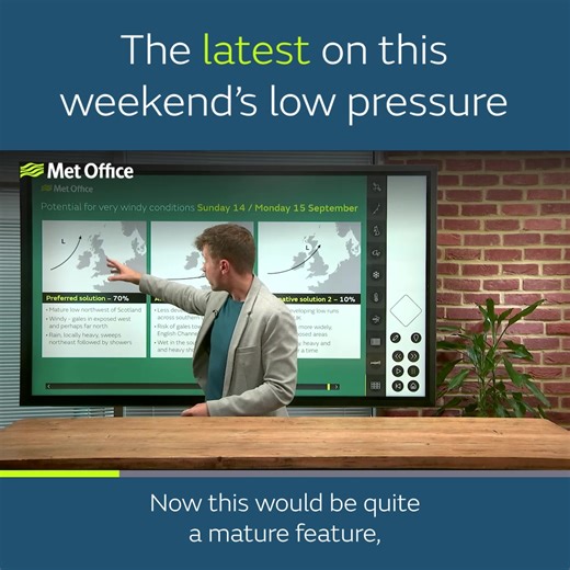 As the unsettled weather continues, this weekend could bring a deep low pressure system to the UK🌧️ | Met Office