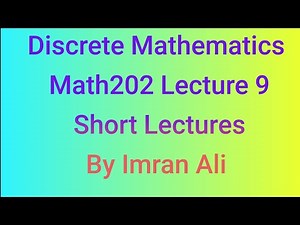 Welcome to Math 202 – Lecture 9 | Set Identities | Discrete Mathematics | Virtual University