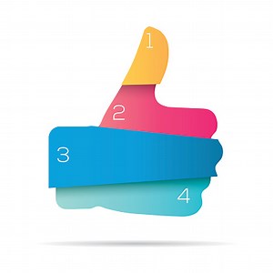 Daumen hoch Infografik-Element