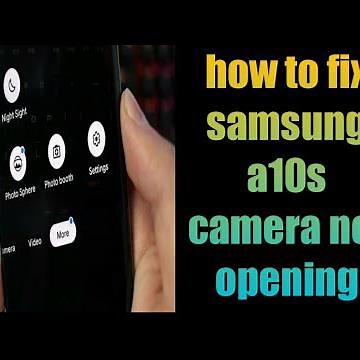 how to fix samsung a10s camera not opening