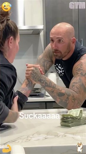 Couple arm wrestling prank#fyp #prank #funny #happy #love #tiktok #foryou #usa