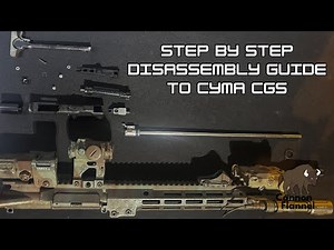 How to disassemble Cyma CGS M4 style rifle - step by step guide