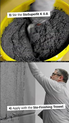 Application - StoSuperlit K 0.8 Collection natural stone render