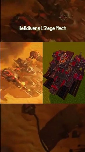 Helldivers 1 Siege Mech #aeronautics #minecraft #create #gaming #helldivers #siegemech