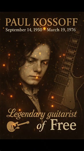 Happy Heavenly Birthday, Paul Kossoff | Free’s Guitar Legend (1950–1976) #free #rock