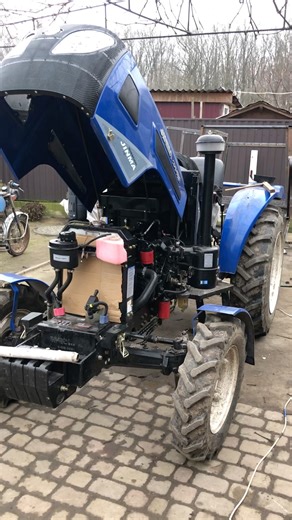 Homemade tractor cabin.