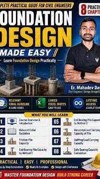 Foundation Design Made Easy | Complete Practical Course with Excel Sheets
