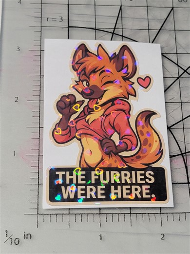 Hand Made Vinyl FURRY STICKER BOMB Graffiti Pride Heyena Hoodie Cute Hot Sexy Sticker Uwu Heart Holographic - Etsy