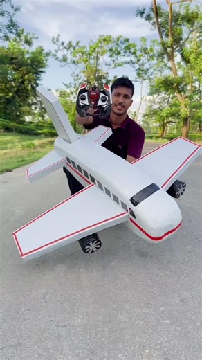 Mera new home made RC Plane Unboxing | Remote Control Plane ll SakibToy 😝😝