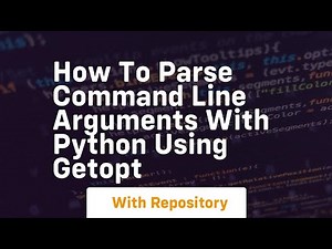 How to parse command line arguments with python using getopt