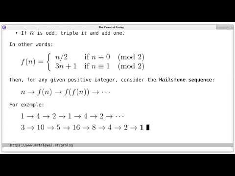Collatz Conjecture in Prolog
